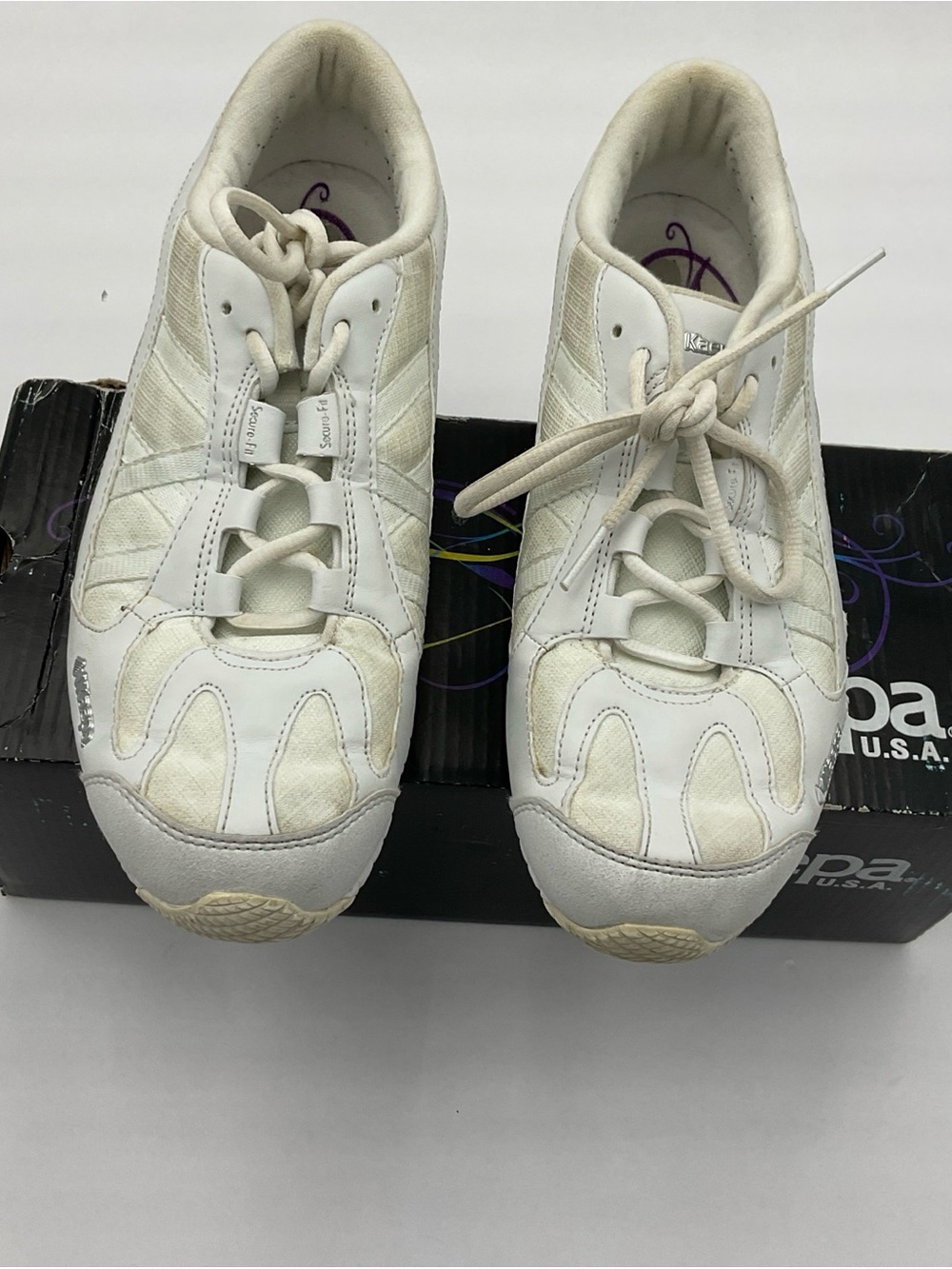 Kaepa White Athletic Sneakers - Lightweight Comfort. Preowned. W/ original box.